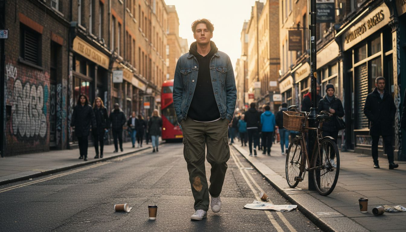 Urban London street style menswear scene
